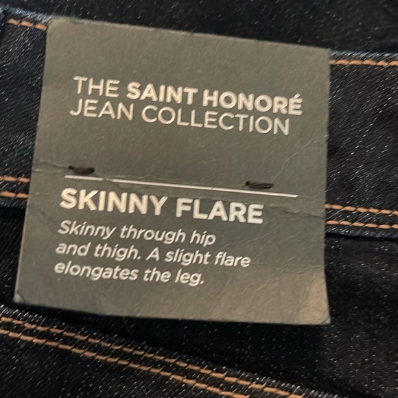 WHBM skinny and flare. Dark blue - Picture 5 of 7